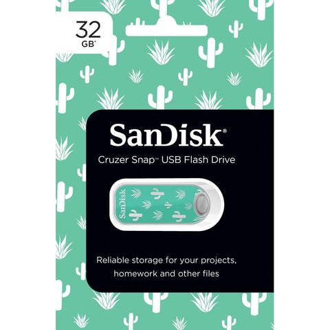 SanDisk 32GB Cruzer Snap USB 2.0 Flash Drive, (Various Colors)