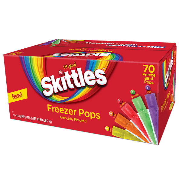 Skittles Variety Pack Freezer Pops, (1.5oz., 70ct.)