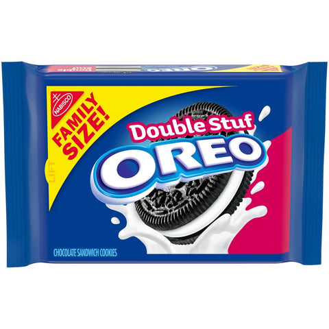 OREO Double Stuf Chocolate Sandwich Cookies, Family Size, (20oz.)