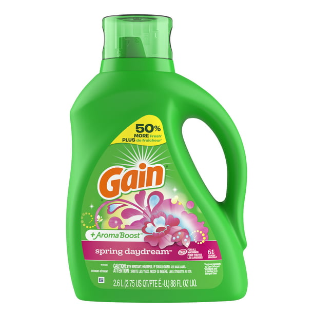 Gain +Aroma Boost Liquid Laundry Detergent, Spring Daydream (88fl.oz., 61 loads)