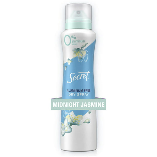 Secret Dry Spray Deodorant, Midnight Jasmine (4.1oz.)