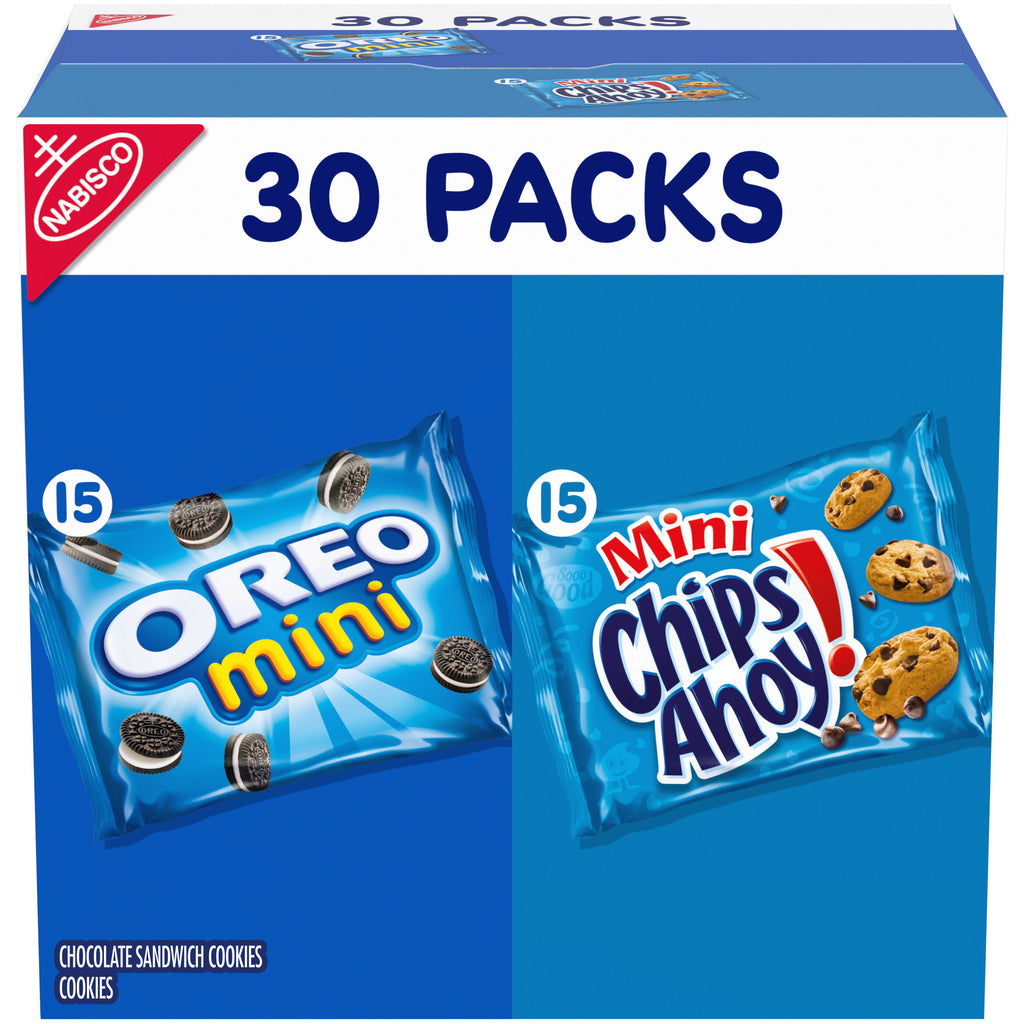 Nabisco Cookie Variety Pack, Chips Ahoy! & Oreo Mini, Snack Packs, (30ct.)