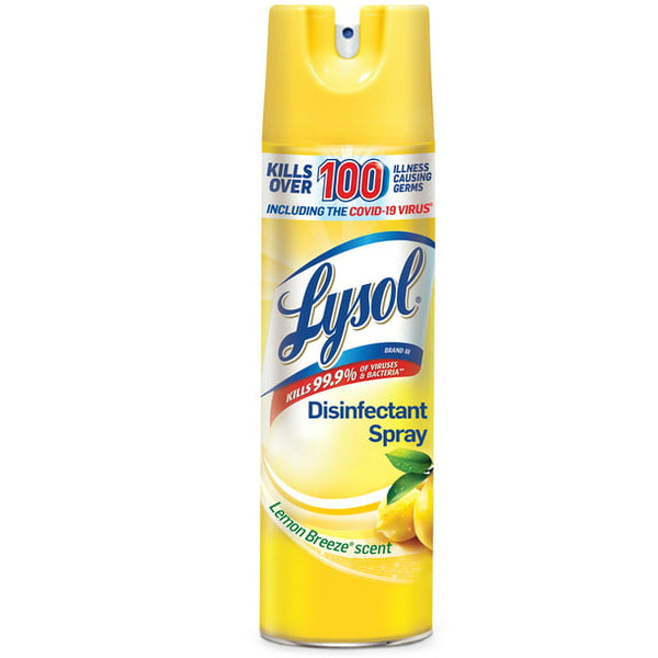 Lysol Disinfectant Spray, Lemon Breeze (19oz.)