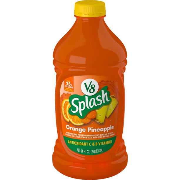 V8 Splash Juice, Orange Pineapple, (64oz.)