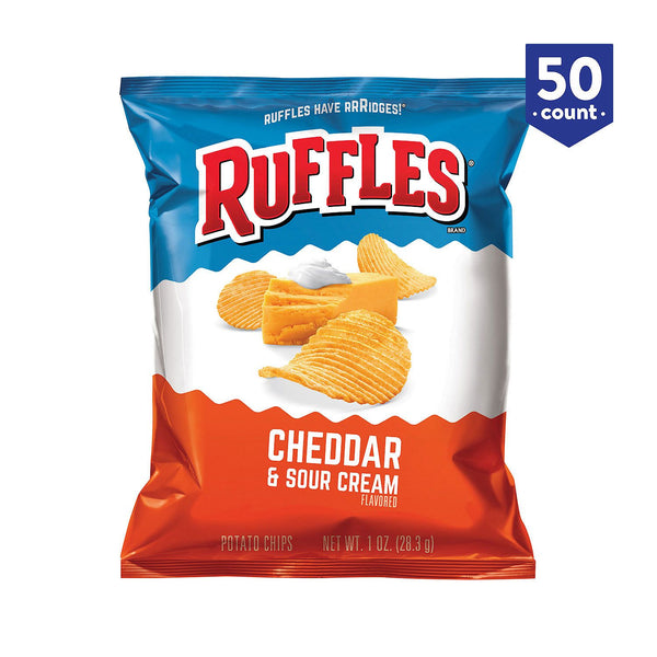 Ruffles Cheddar & Sour Cream Potato Chips 1 oz. (50 ct.)