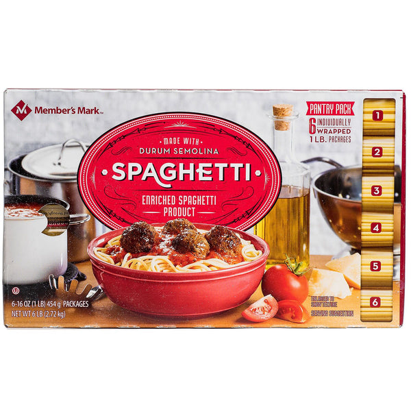 Members Mark Spaghetti Pantry Pack (1 lb., 6 ct.)