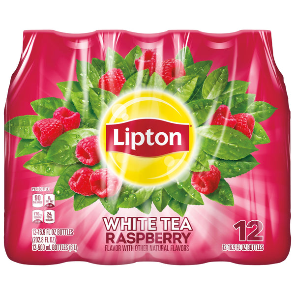 Lipton Iced Tea, Raspberry White Tea (12 pk., 16.9 floz.)