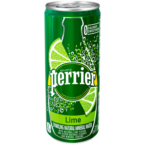 Perrier Sparkling Natural Mineral Water, Lime (8.4oz., 10pk.)