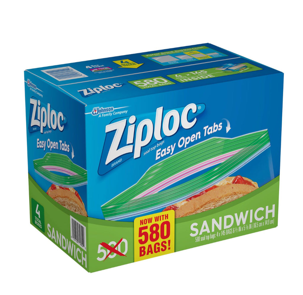 Ziploc Sandwich Bag (580 ct)