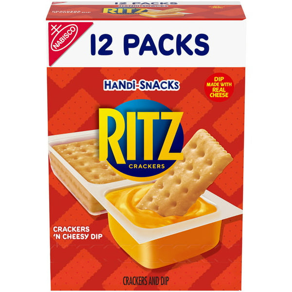 Handi-Snacks RITZ Crackers 'N Cheesy Dip Snack Packs, (12ct.)