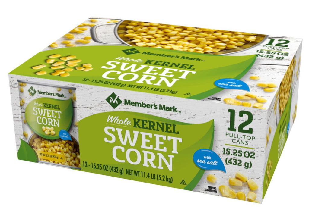 Member's Mark Sweet Whole Kernel Corn (15.25 oz. cans, 12 pk.)