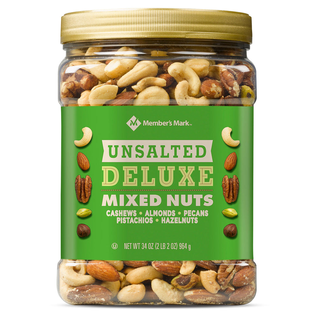 Member's Mark Unsalted Deluxe Mixed Nuts (34oz.)