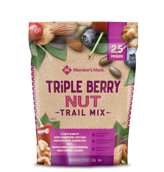 Member's Mark Triple Berry Nut Trail Mix (40 oz.)