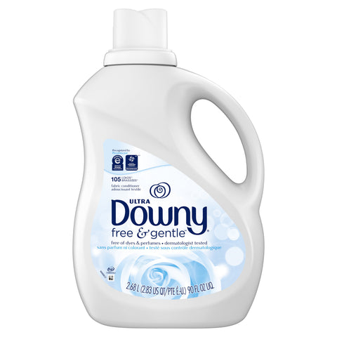 Downy Free & Gentle Liquid Fabric Conditioner (90fl.oz., 105loads)