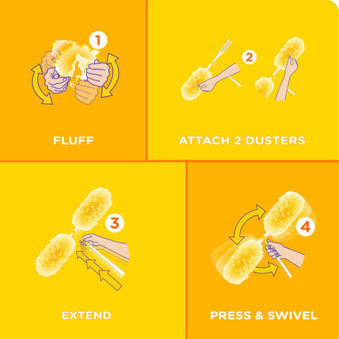 Swiffer Synthetic Dusters Super Extender Dusting Kit with Heavy-Duty Refills