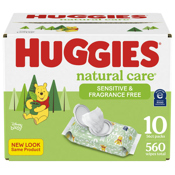 Huggies Natural Care Sensitive Baby Wipes, Fragrance Free (560ct.)