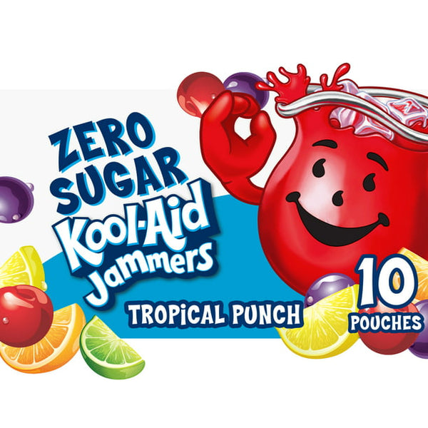 Kool-Aid Jammers Zero Sugar, Tropical Punch (10/6oz)