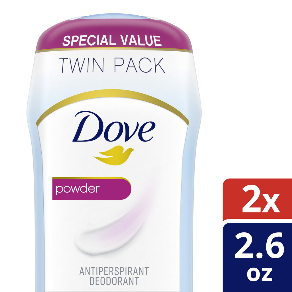 Dove Women’s Antiperspirant Deodorant, Powder (2/2.6 oz.)