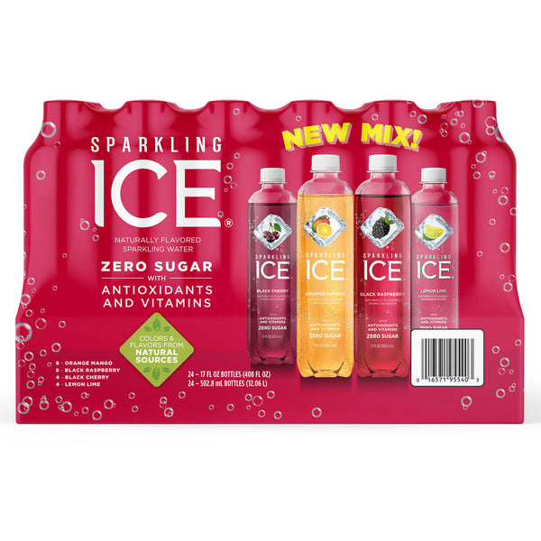 Sparkling Ice Fruit Frenzy Variety Pack (17oz. / 24pk)