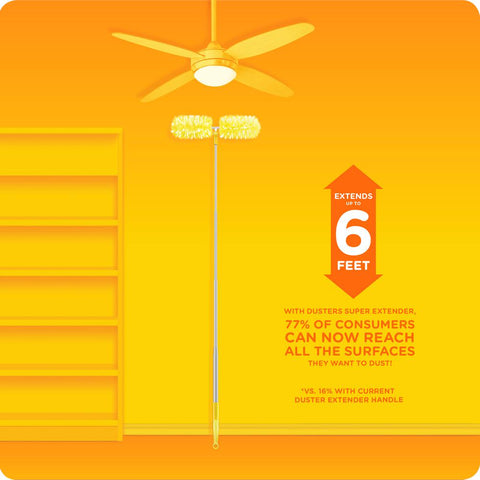 Swiffer Synthetic Dusters Super Extender Dusting Kit with Heavy-Duty Refills