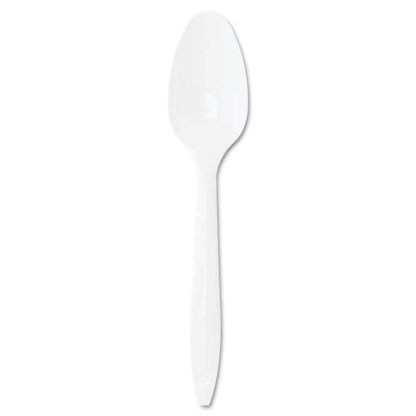 Dart S6BW Medium Weight Polypropylene Spoons, White (1,000/cs)