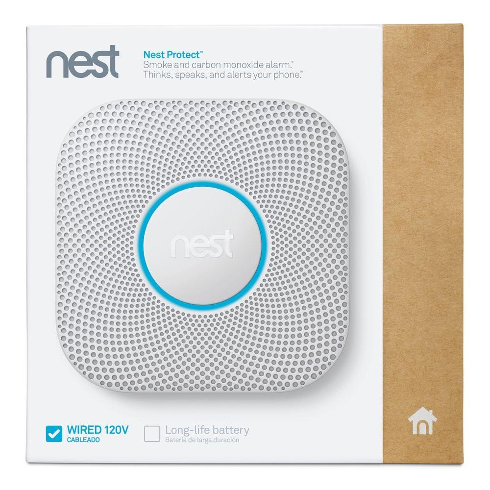 Wired Nest Fire Alarm Battery Nest Protect (Wired 230V) Smoke