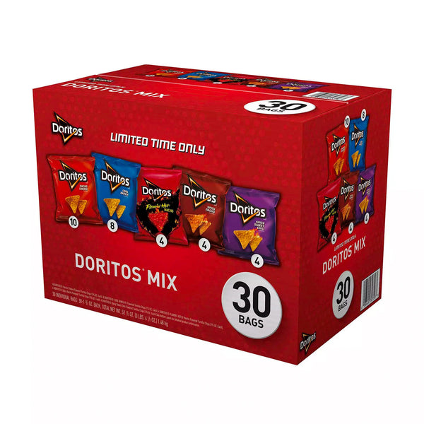 Doritos Mix Variety Pack Tortilla Chips (52.5oz., 30ct.)