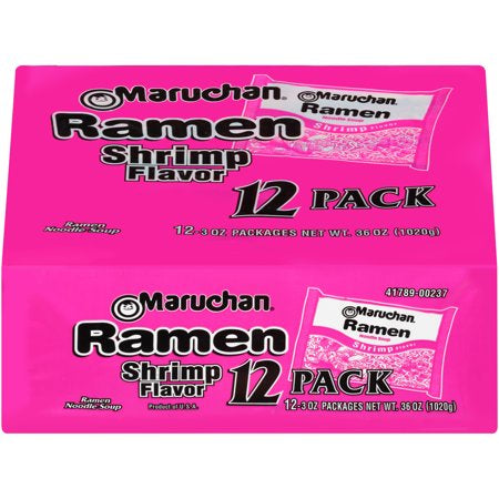 Maruchan Ramen Shrimp Flavor Noodle Soup, (12ct. 3oz.)