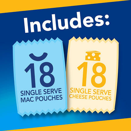 Kraft Easy Mac Macaroni & Cheese Dinner, Original (18 ct.)