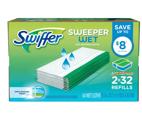 Swiffer Wet Refills, Open Window Fresh Scent