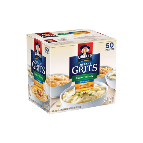 Quaker Instant Grits Flavor Variety Pack (50 pk.)