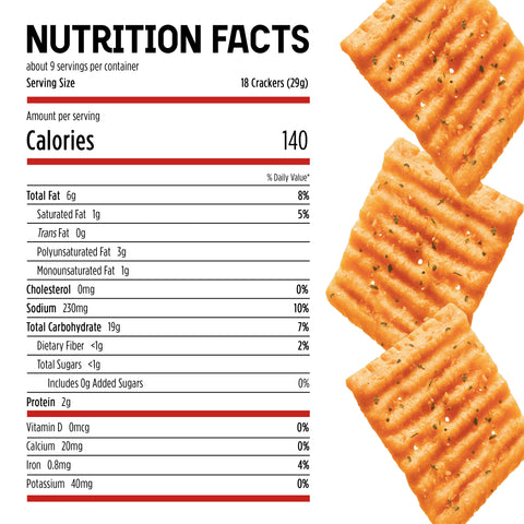 Cheez-It Grooves Snack Crackers, Zesty Cheddar Ranch, (9 oz)