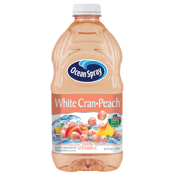 Ocean Spray Juice, White Cran-Peach (64oz.)