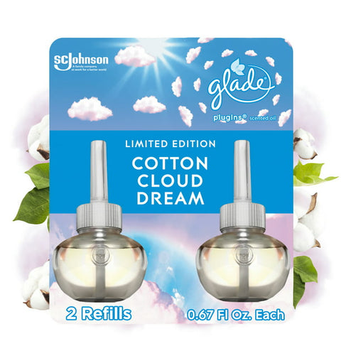 Glade PlugIns (2 Refills), Cotton Cloud Dream (Limited Edition)