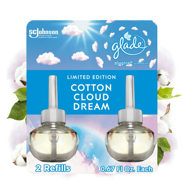 Glade PlugIns (2 Refills), Cotton Cloud Dream (Limited Edition)