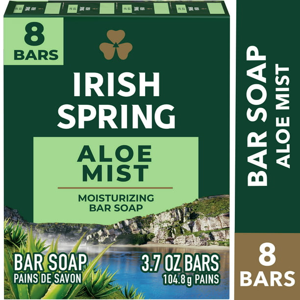 Irish Spring Bar Soap, Aloe Mist (8/3.7oz.)