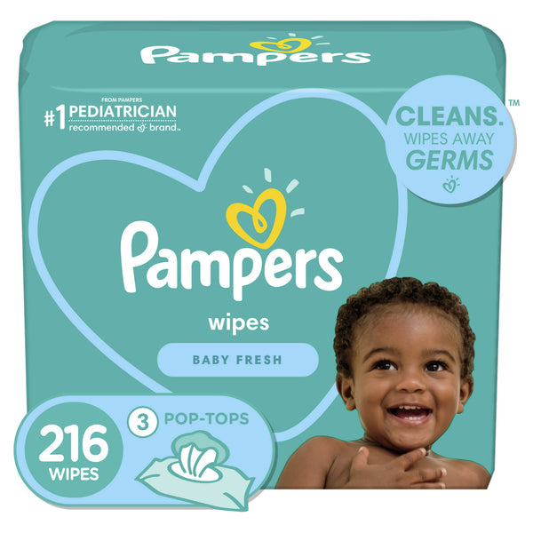Pampers Scented Baby Wipes, (216ct.)