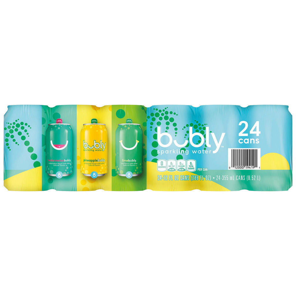 bubly Sparkling Water Variety Pack (12oz / 24pk)