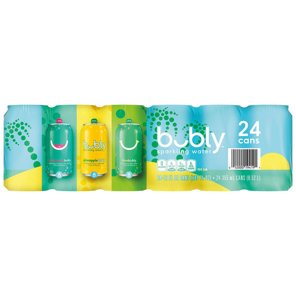 bubly Sparkling Water Variety Pack (12oz / 24pk)