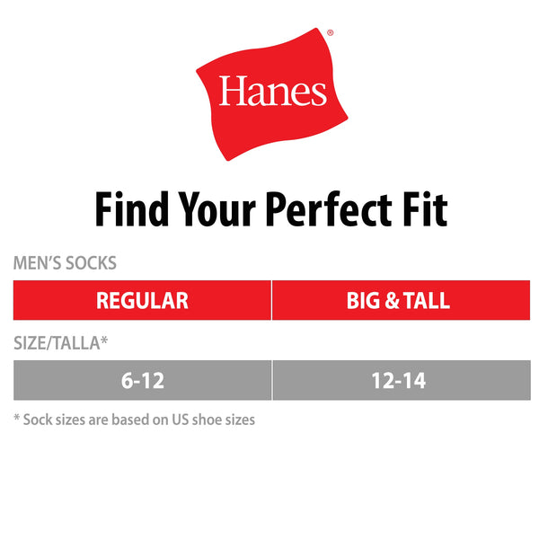 Hanes Men's Cushion FreshIQ Ankle Socks 12 + 1 Bonus Pack