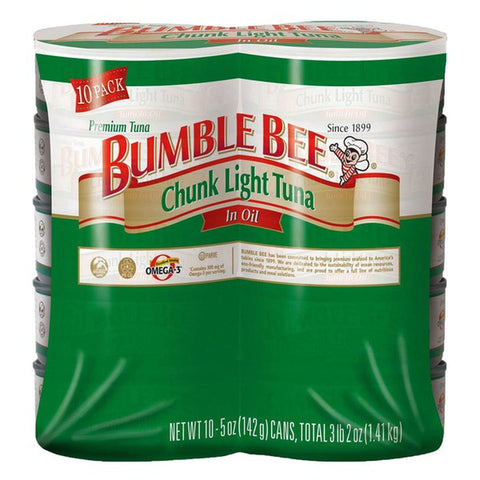 Bumble Bee Chunk Light Tuna in Oil, (10ct./5oz)