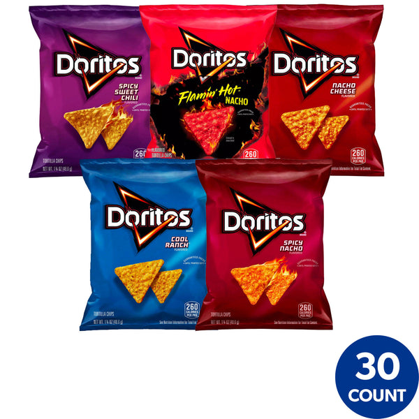 Doritos Mix Variety Pack Tortilla Chips (52.5oz., 30ct.)