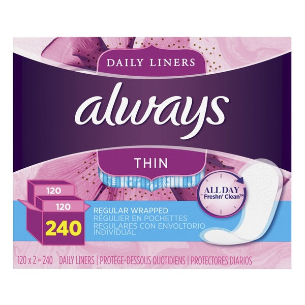 Always Dailies Thin Liners (240 ct.)
