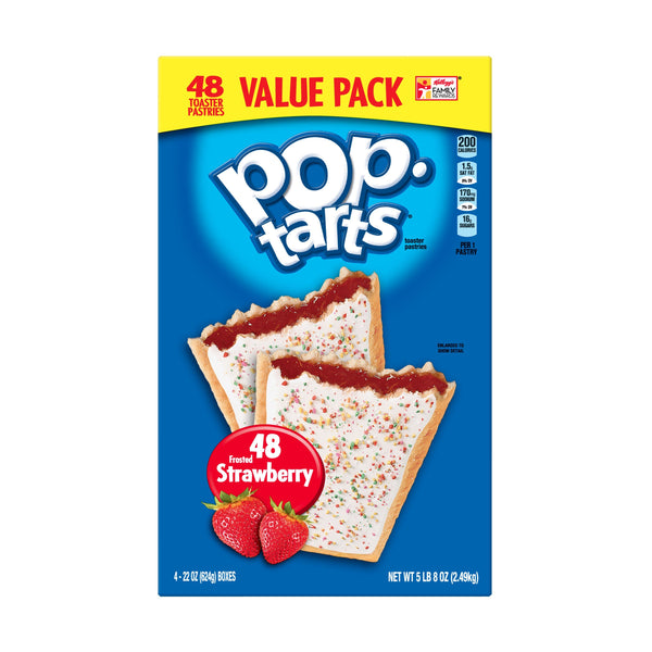 Kellogg's Pop Tarts, Frosted Strawberry (48ct.)