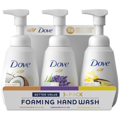 Dove Foaming Hand Wash, (3ct.,6.8floz.)