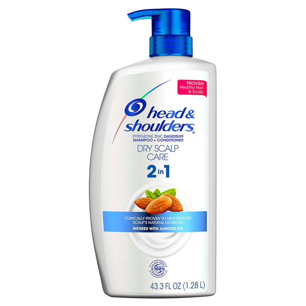 Head & Shoulders 2-n-1 Dandruff Shampoo & Conditioner, Dry Scalp Care (43.3 fl. oz.)