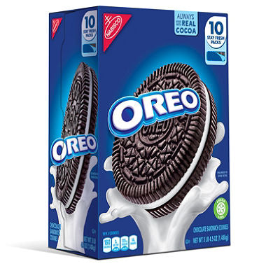 Nabisco Oreo Chocolate Sandwich Cookies, (10pk)