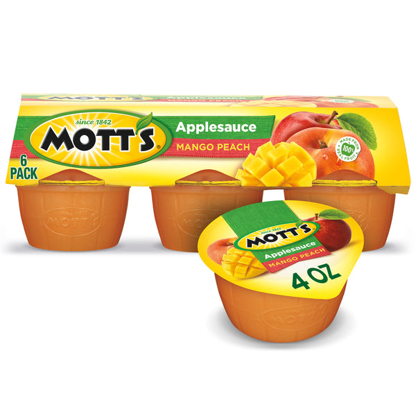 Mott's Applesauce, Mango Peach (6ct., 4oz.)