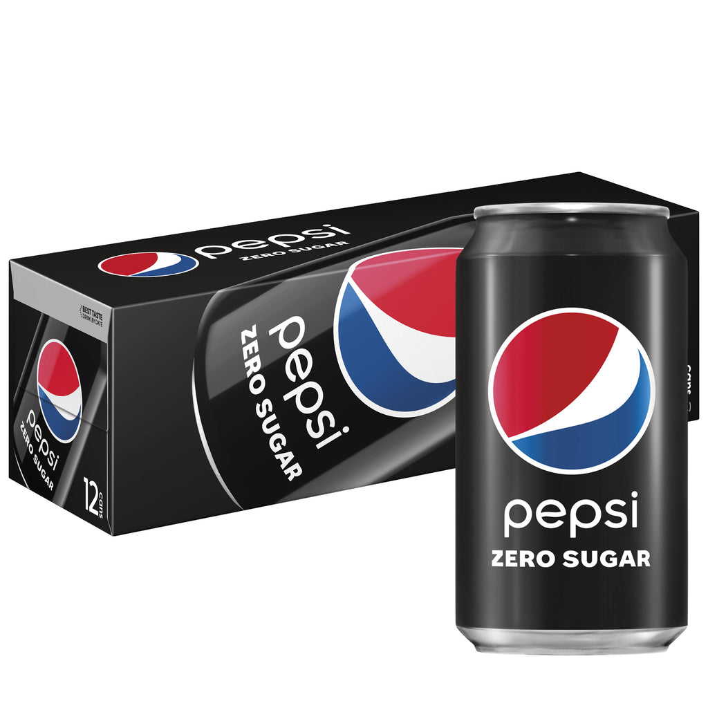 Pepsi Cola Zero Sugar Soda Pop, (12pk.)