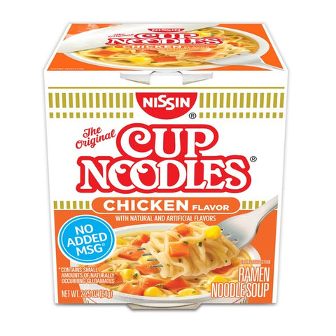 Nissin Cup Noodles, Chicken Flavor (24ct. 2.25oz.)